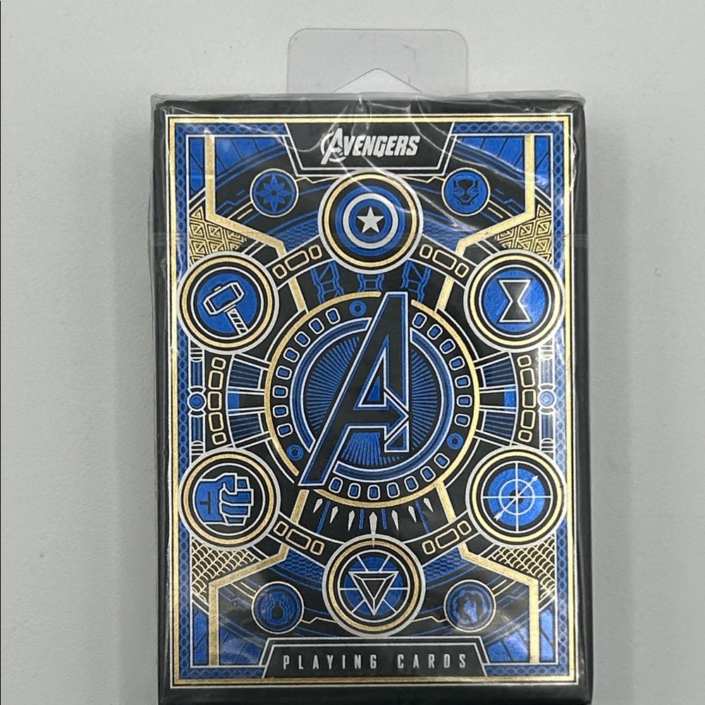 Marvel Avengers Blue and Gold Premium Playing Cards